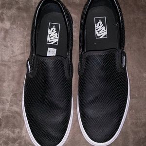 Vans Men’s Black Slip ons